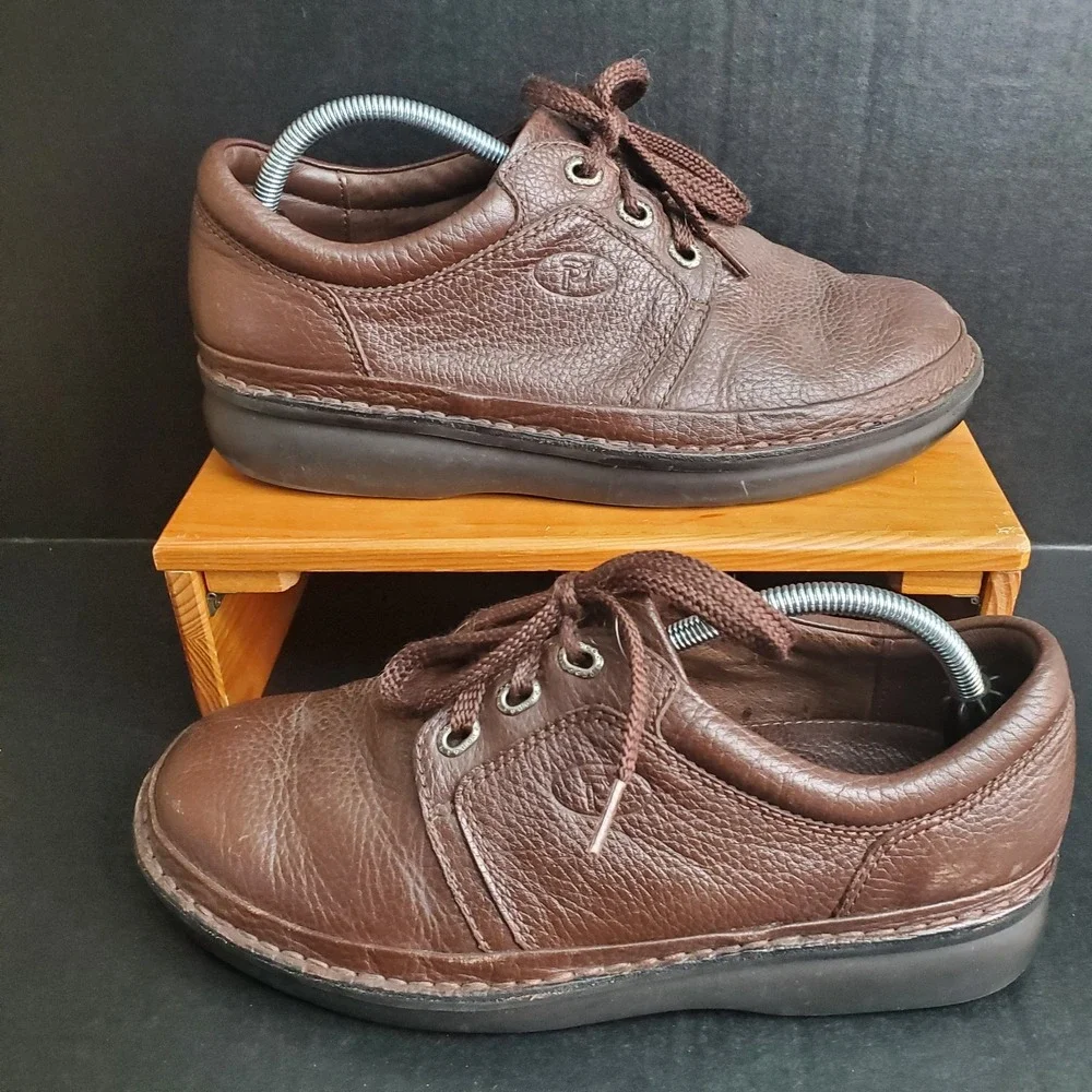 Propet Villager Men's‎ Oxford Shoe Orthotic Comfort Brown Leather 9.5 X Wide 3E